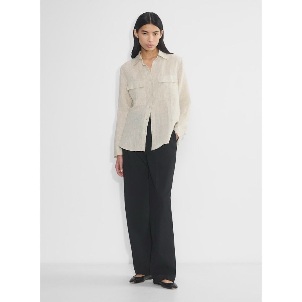 Babaton Utility Linen Blend Shirt